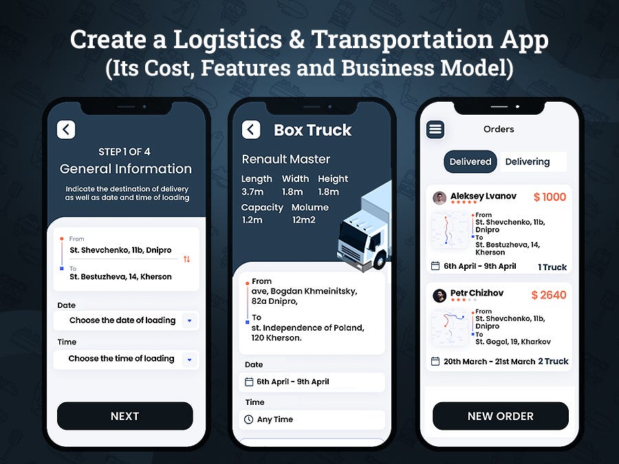 How Much Does It Cost To Create a Logistics and Transportation App
