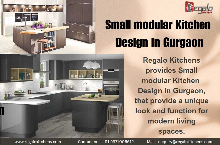 Small Modular Kitchen Design in Gurgaon Regalo Kitchens is an expert in creating Small Modular