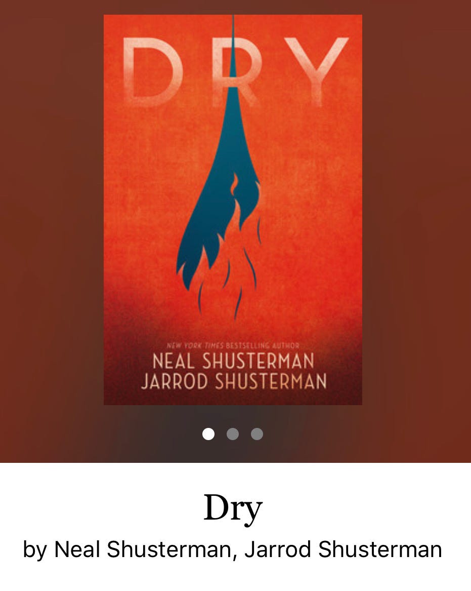 Book Review Dry by Neal Shusterman & Jarrod Shusterman (3/5 Stars