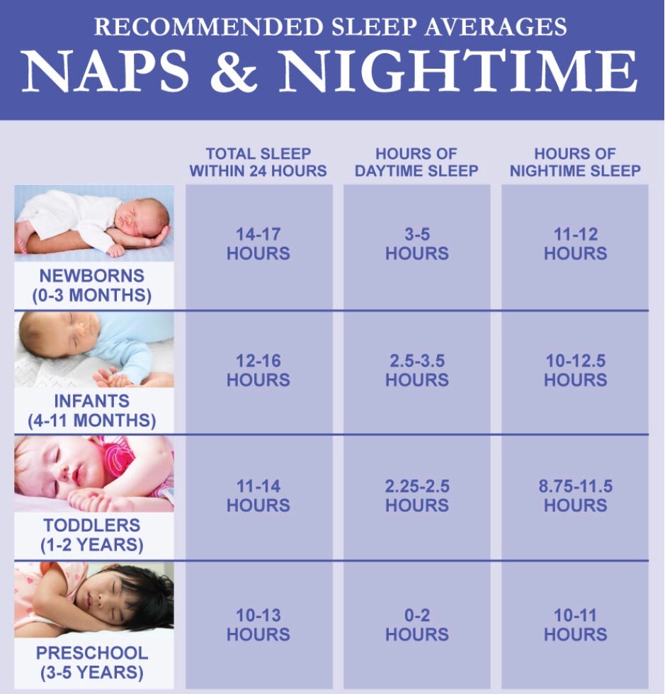 Toddlers Sleeping schedule Follies by Mrs Moore ️ Medium