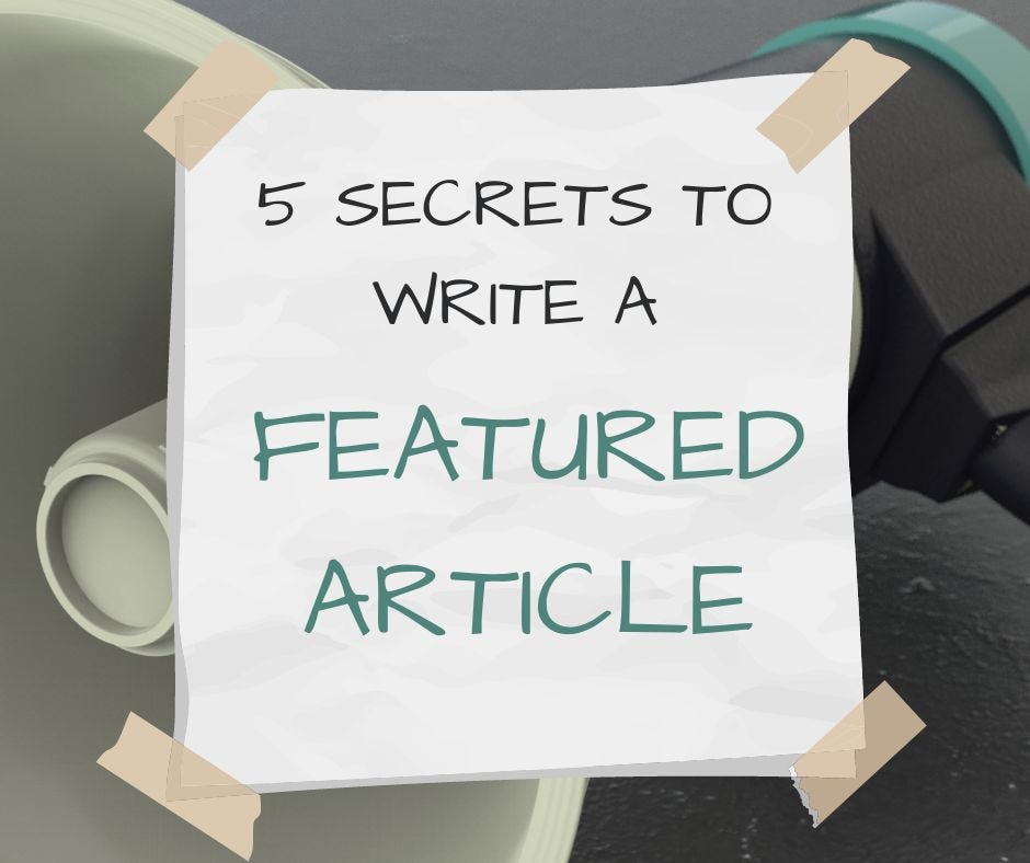 𝟓 𝐒𝐞𝐜𝐫𝐞𝐭𝐬 𝐭𝐨 𝐖𝐫𝐢𝐭𝐞 𝐚 𝐅𝐞𝐚𝐭𝐮𝐫𝐞𝐝 𝐀𝐫𝐭𝐢𝐜𝐥𝐞 Shaifali Sangal Medium