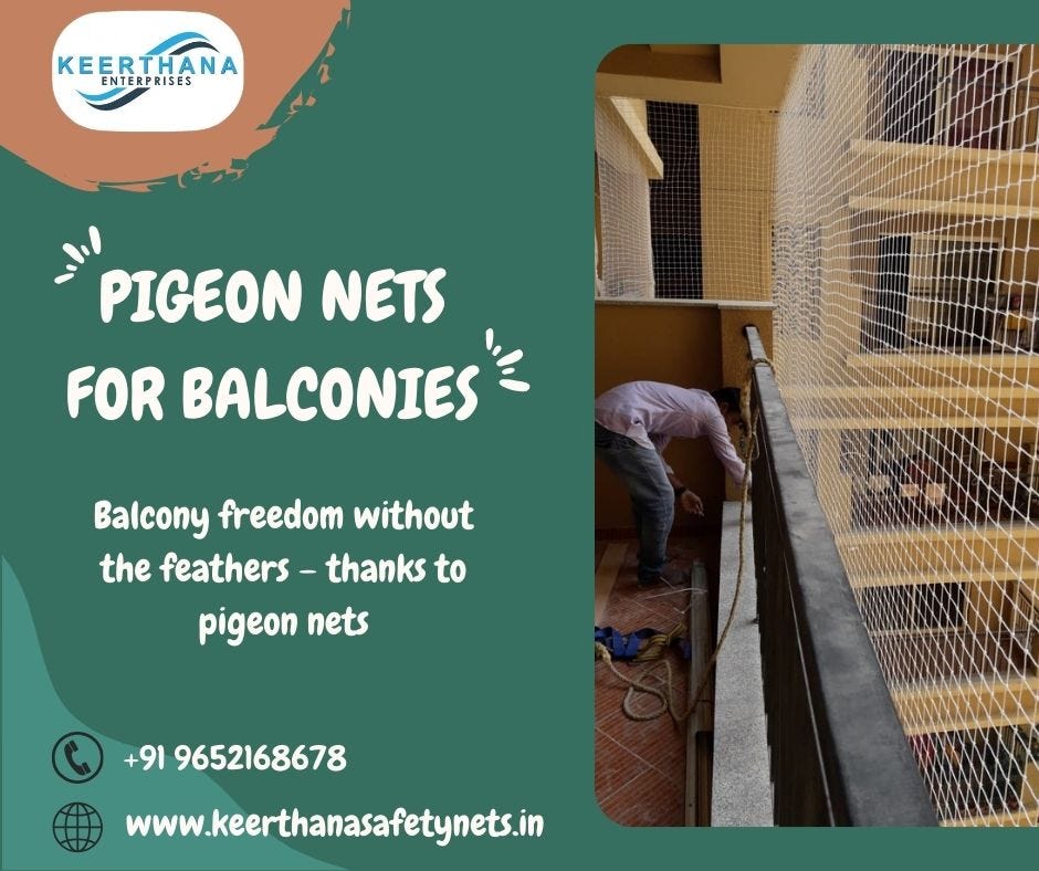 Pigeon Net for Balconies Enjoy your space in peace and beauty. by Oct