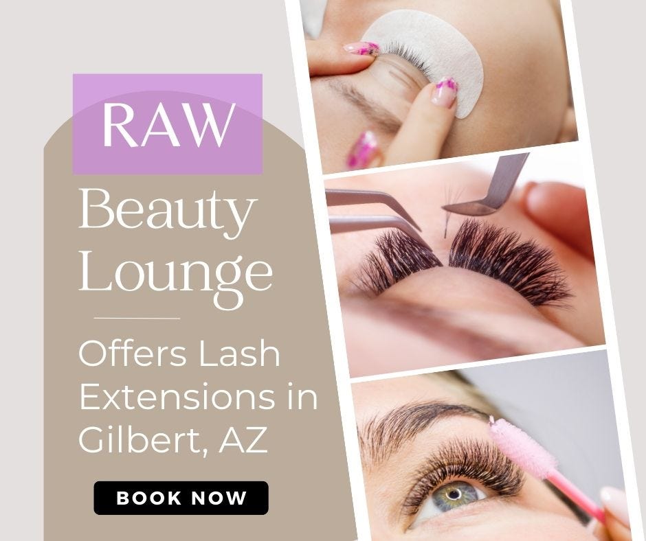 Raw Beauty Lounge Offers Eyelash Extensions in Gilbert Az by Raw