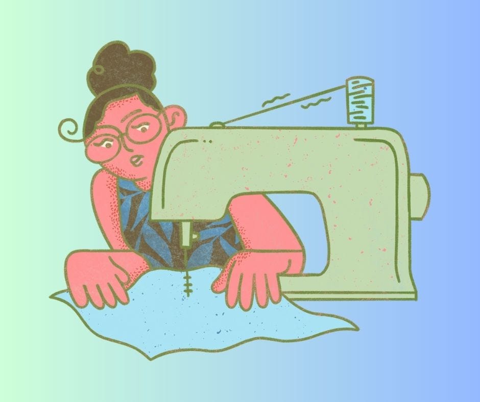 Four Mistakes Beginner Sewers Make by Madelaine Bell Made and Found