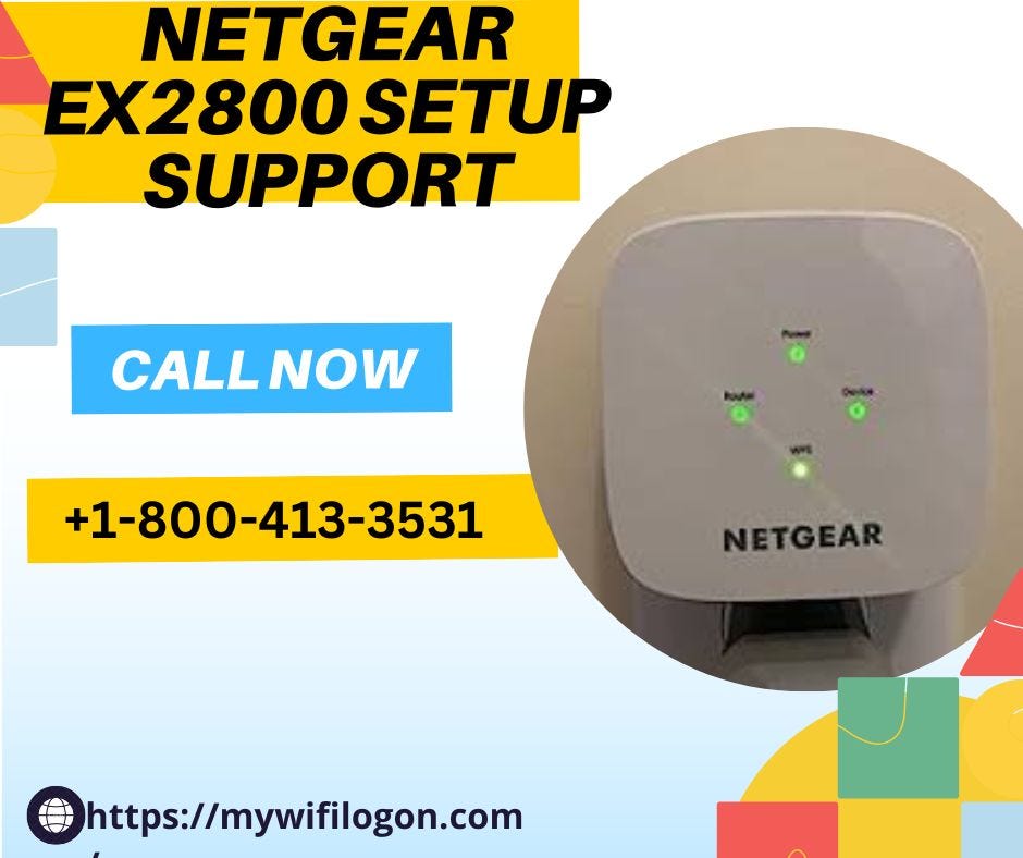 Netgear EX2800 Setup Support: Call +1–800–413–3531 - Mywifilogon - Medium