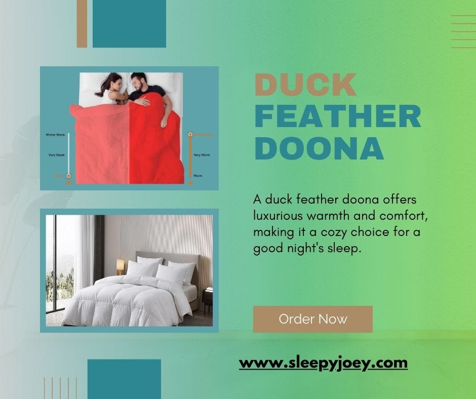 Buy Online Duck Feather Doona Sleepyjoey Medium