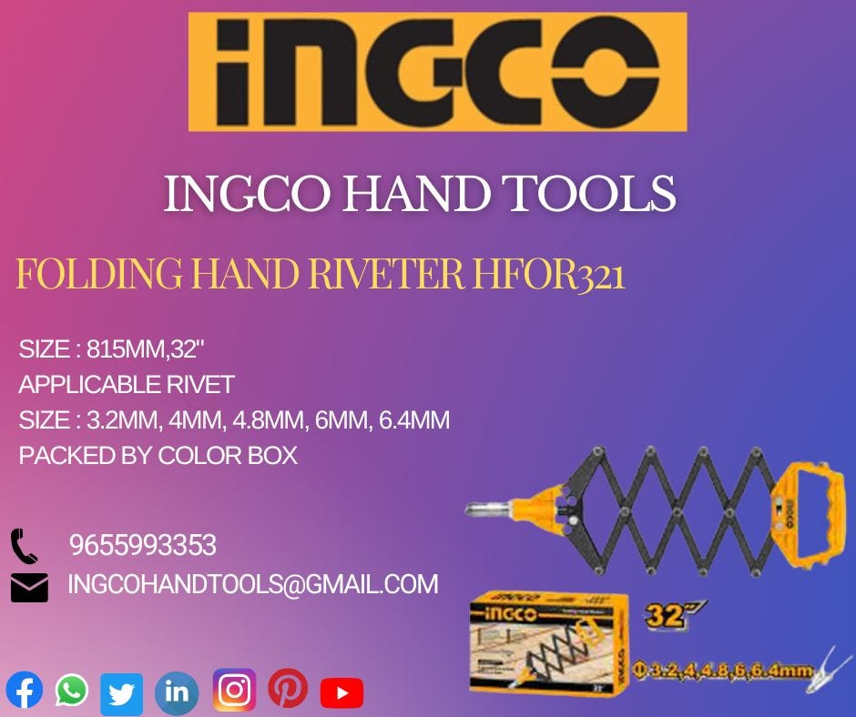 INGCO HAND TOOLS. DESCRIPTION OF INGCO FOLDING HAND… by Mythily Medium