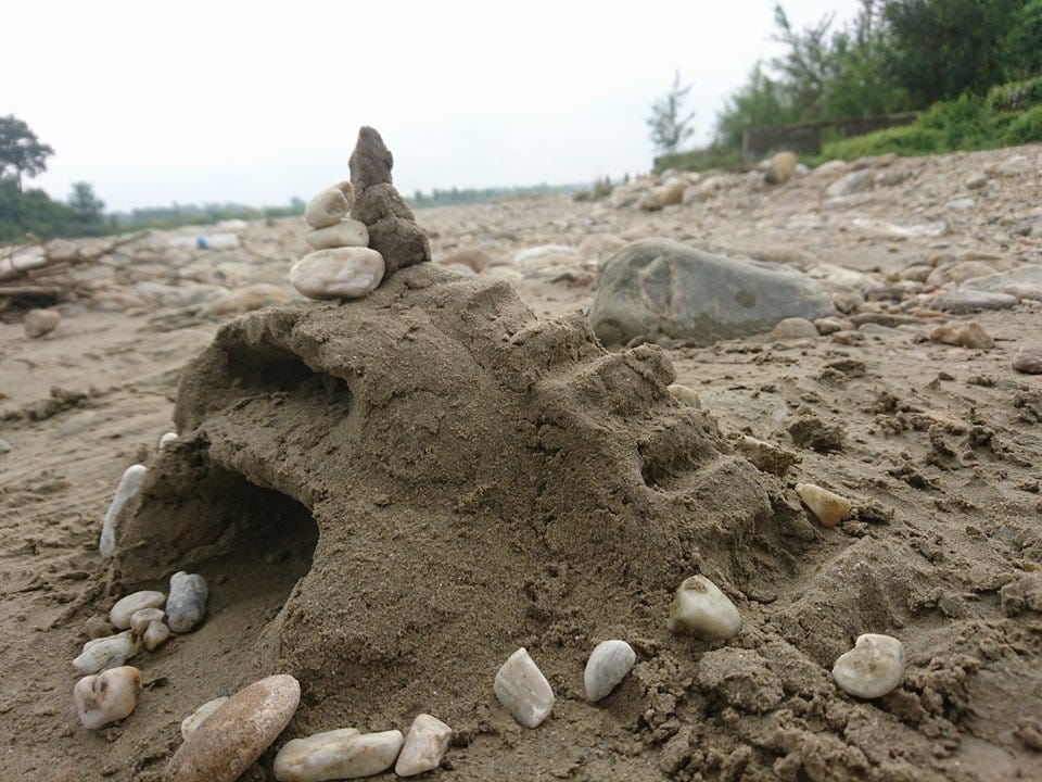 Lets build a sand castle. Let’s build a sand castle You and me… by