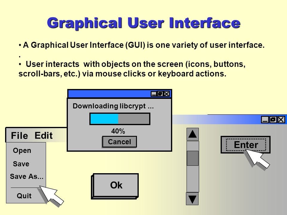 Graphical user interface. A GUİ (Graphical user interface) is a… by