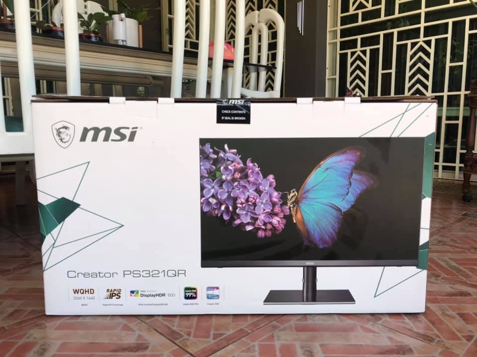 MSI Creator PS321URV 32" monitor backlight bleeding and INF device