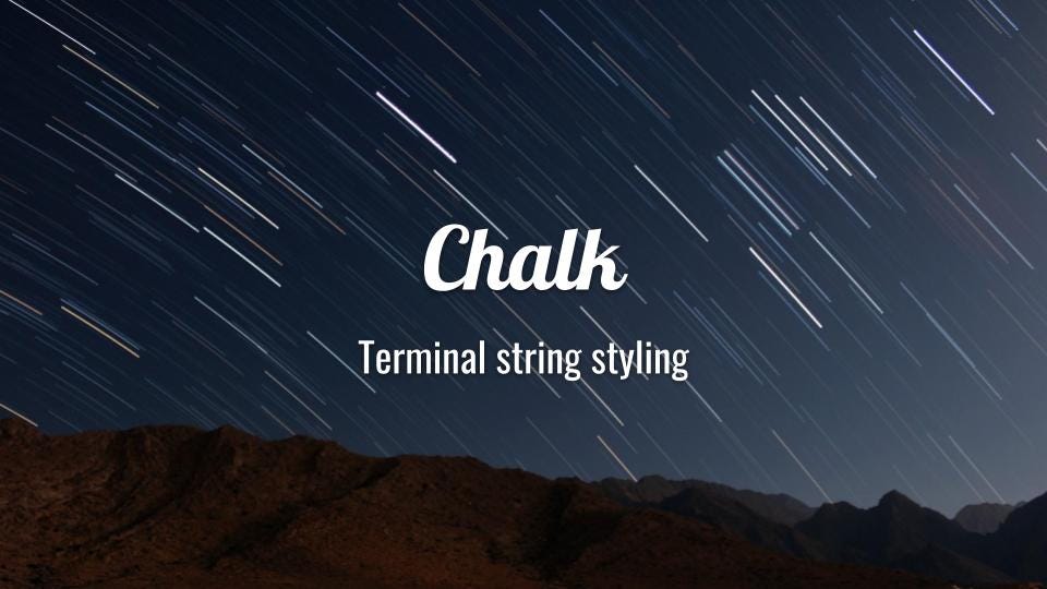 ระบายสี Terminal ด้วย Chalk. วันนี้เนื้อหาเบาๆสมองครับ พอดีว่าเจอ… by