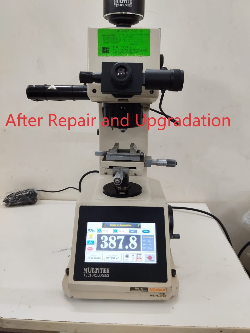 Enhance the performance of your Mitutoyo Micro Vickers Hardness Tester