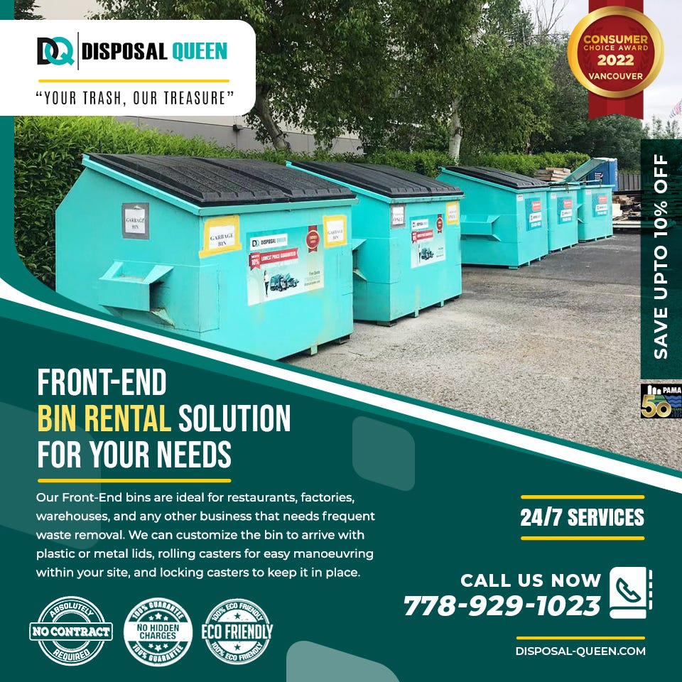 FrontEnd Bin Rental Solution For Your Needs Disposal Queen Ltd. Medium
