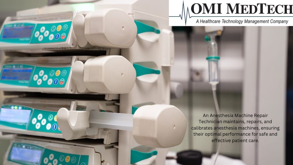 Anesthesia Machine Repair Technician Ensuring Safe and Efficient