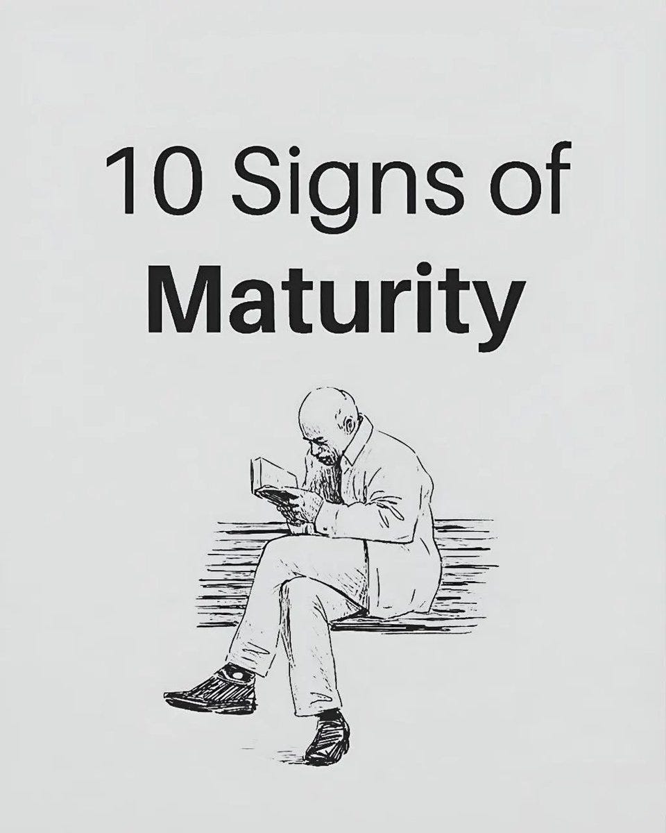 10 Signs Of Maturity by Sunil parmar Dec, 2023 Medium