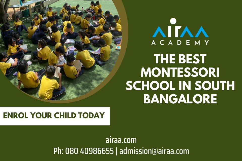 The Best Montessori School in South Bangalore — Airaa Academy by