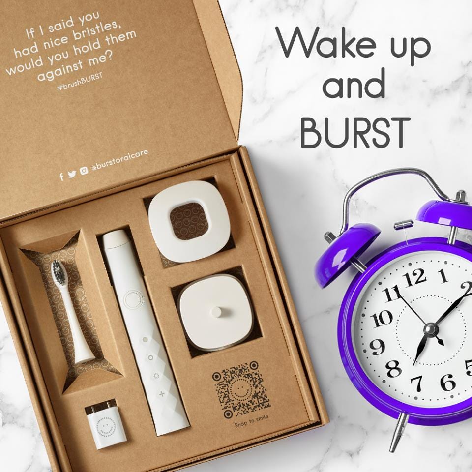 Introducing the BURST Sonic Electric Toothbrush by BURST Oral Care