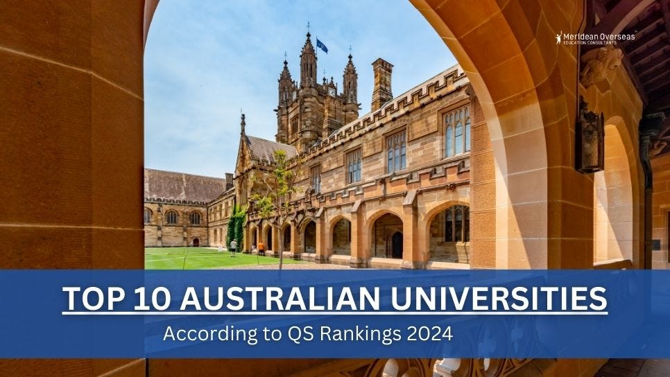 Top 10 Australian Universities According to QS Rankings 2024 by