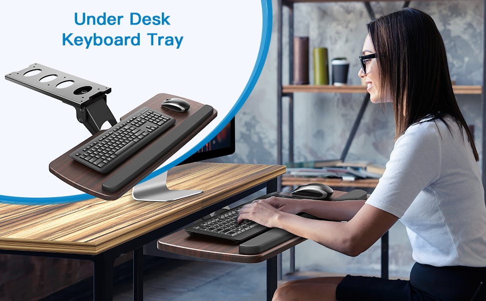 HUANUO Keyboard Tray Under Desk.. HUANUO Keyboard Tray Under Desk