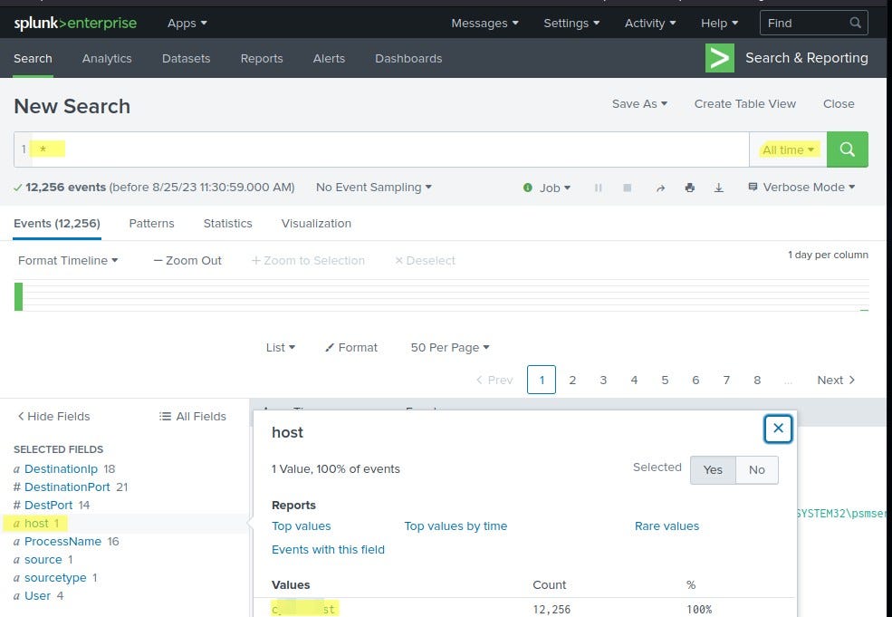 Splunk Exploring SPL. Task 2 Connect with the lab by Etno Medium
