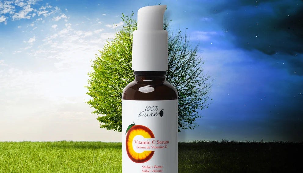 Vitamin C Before and after. There’s a reason why vitamin C serum… by 100 PURE Medium