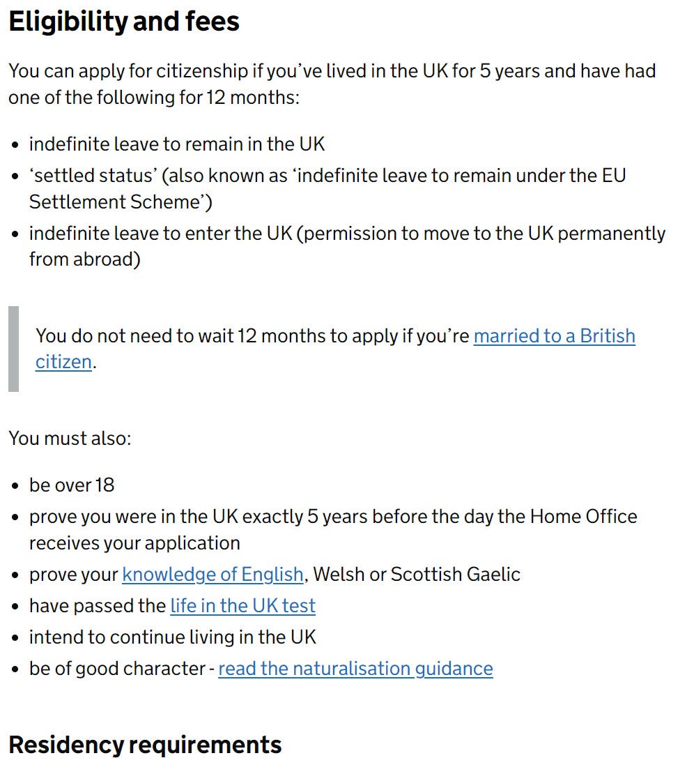Bin the referee requirement in British citizenship applications by