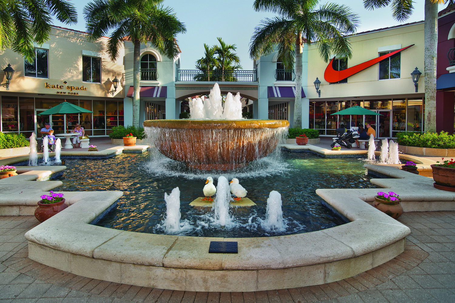 Miromar Outlets fountain Miromar Development Corporation