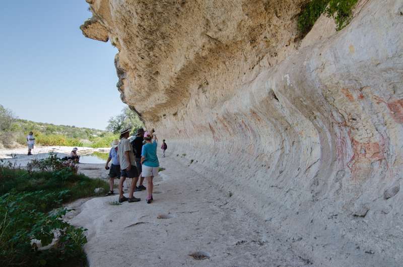 Meyers Spring Rock Art near Dryden, TX on a private ranch