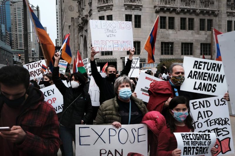 Artsakh Protests and Counterprotests in Chicago The Armenian Mirror