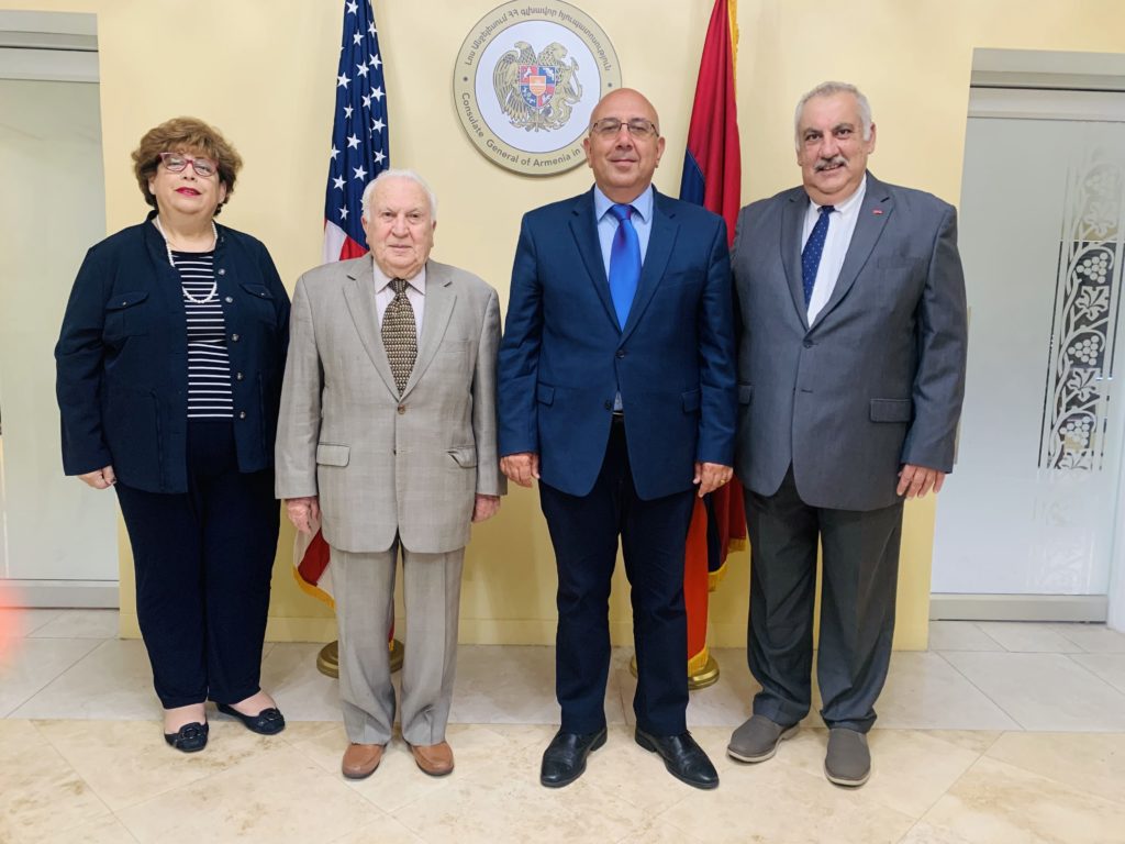 Tekeyan Cultural Association Central Board Delegation Visits Consulate