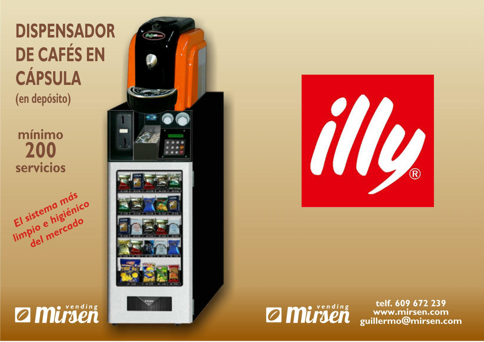 Vending de máquinas de café ILLY Mirsen Vending