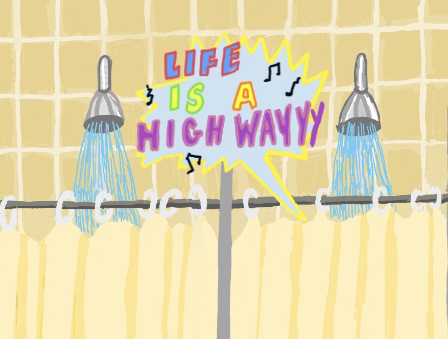 The perils of showering to someone’s bad music are too real The