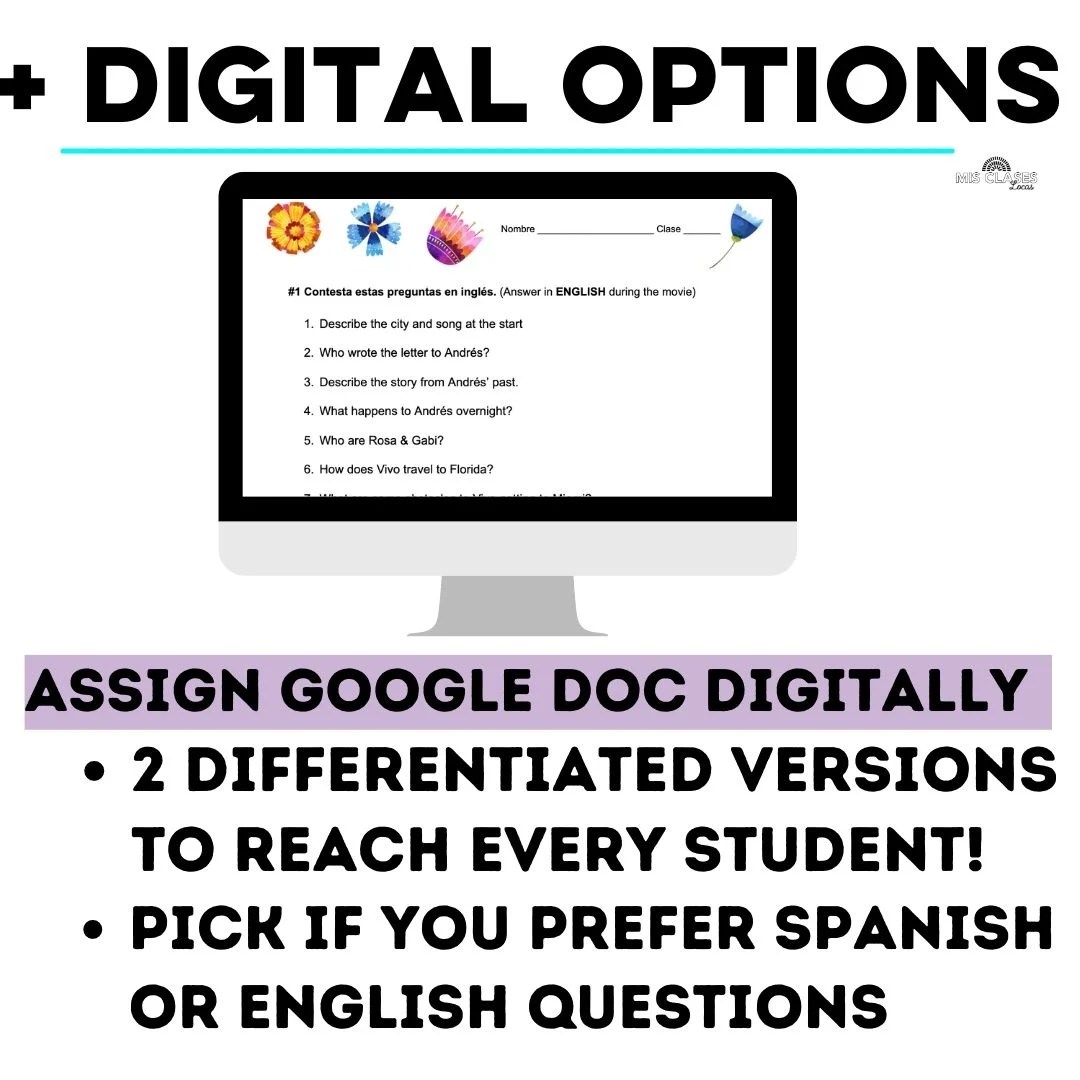 Vivo Movie Guide in English & Spanish Mis Clases Locas