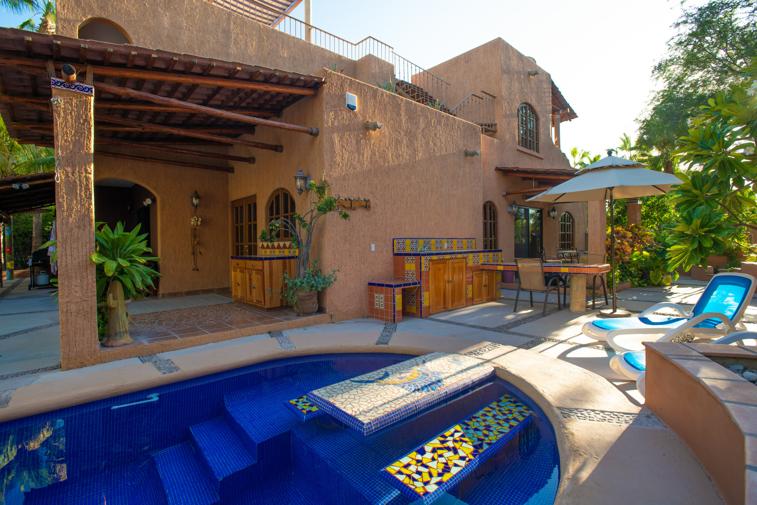 288 Davis St Loreto, Baja California Sur Mexico Mosaic table in pool
