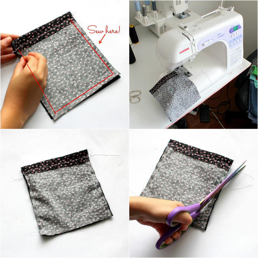 How to Make a Simple Drawstring Pouch Step by Step m i s s c a l y