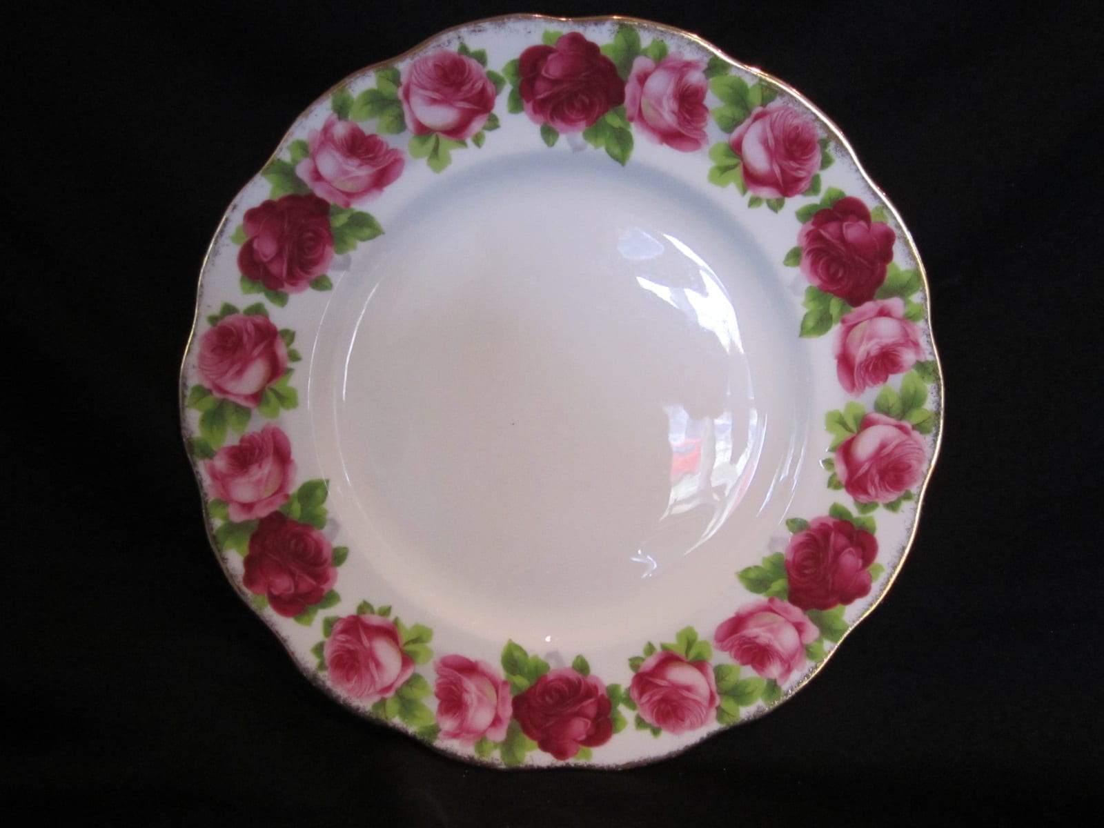 Royal Albert Old English Rose Dinner Plate Missing Pieces