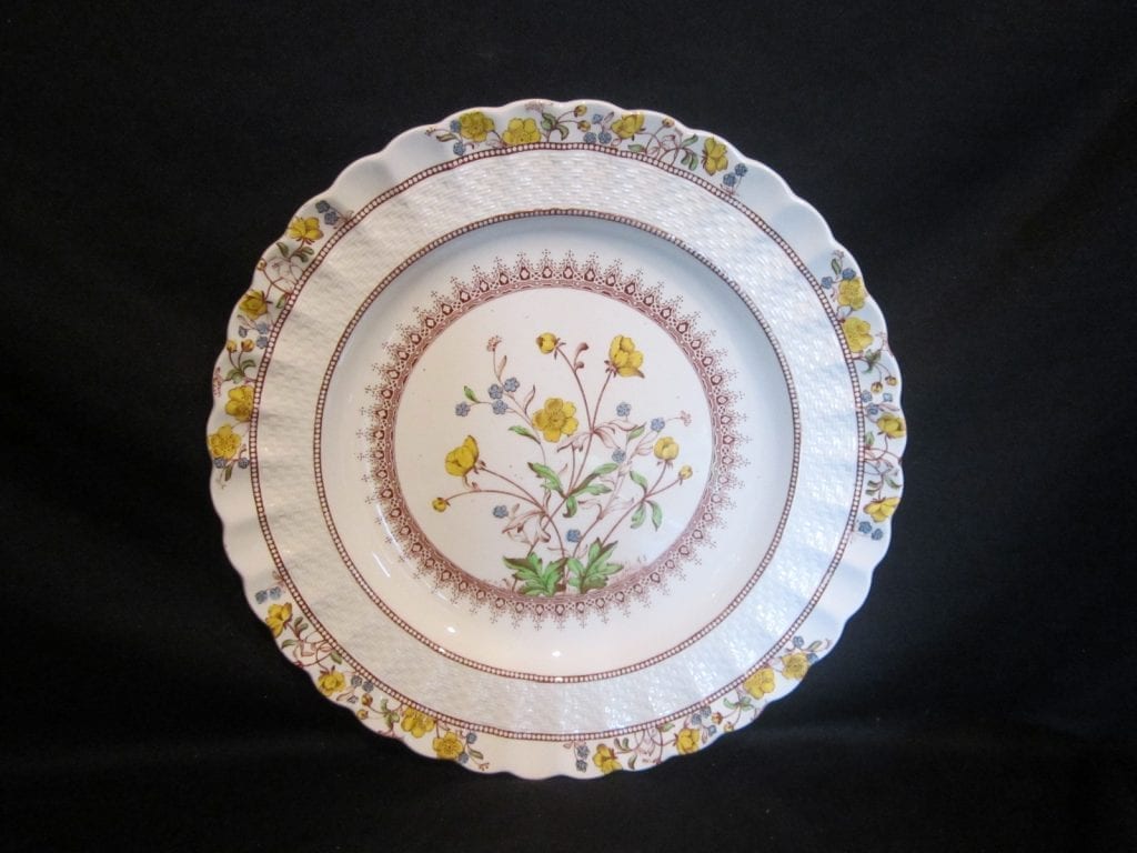 Spode Buttercup Dinner Plate Missing Pieces Discontinued Tableware
