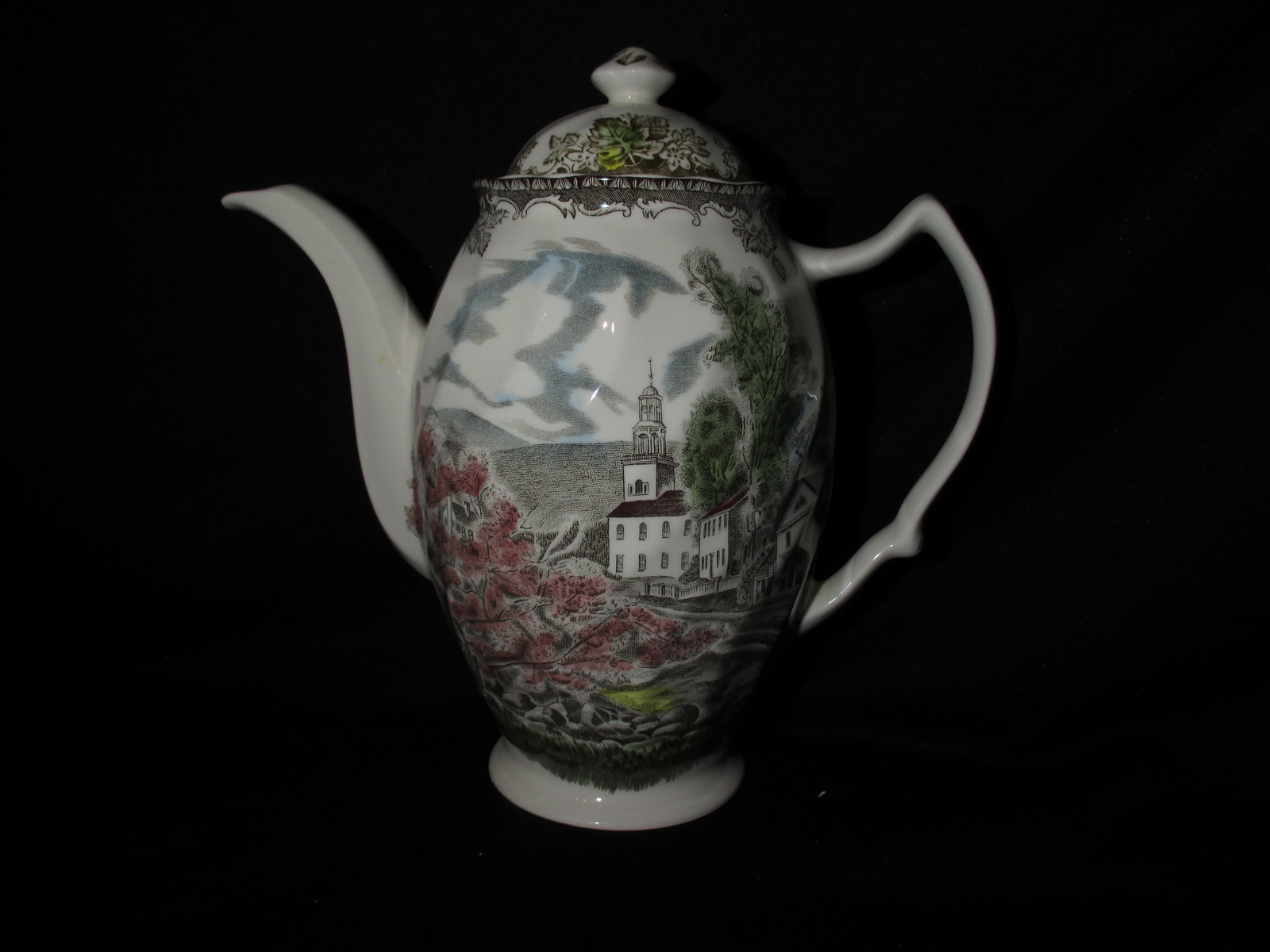 Johnson Brothers Friendly Village Coffee Pot Missing Pieces
