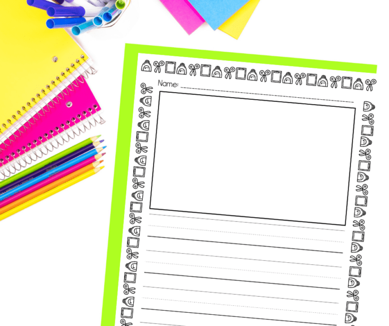 Free Primary Lined Writing Paper For First Grade - Missing Tooth Grins