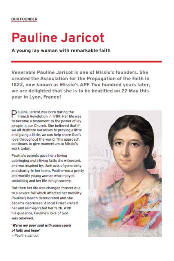 Blessed Pauline Jaricot resources Missio