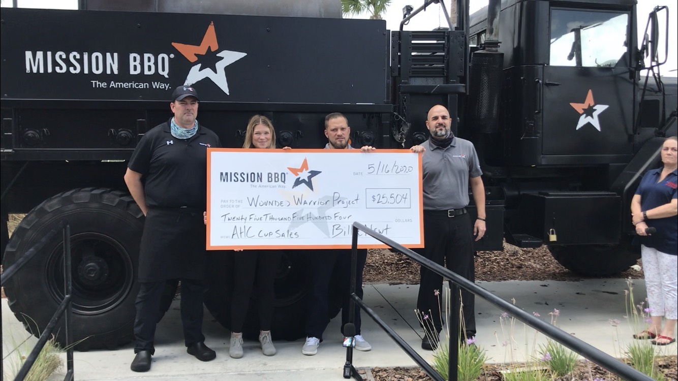 Wounded Warrior Project Check Presentation MISSION BBQ