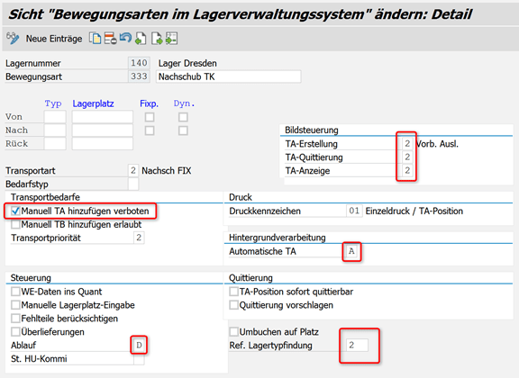 SAP WM Tutorial Automatischer Nachschub