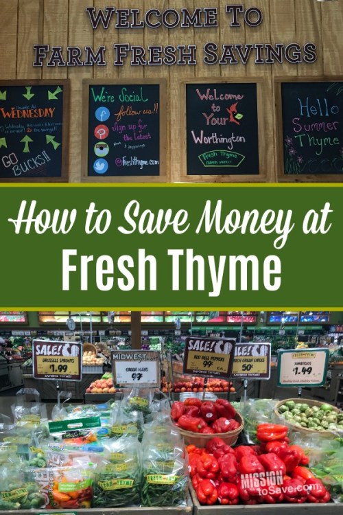 Fresh Thyme produce and tips for how to save money at Fresh Thyme Market