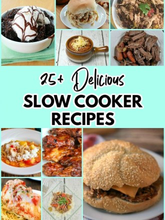 collage of slow cooker recipes