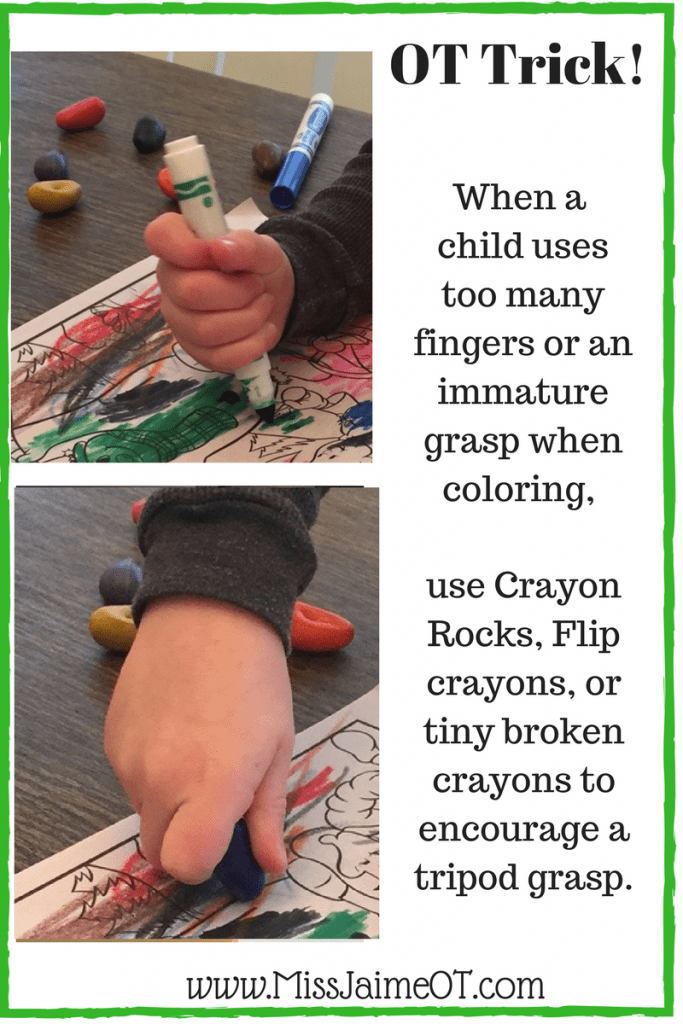 Change your child's grasp with these magical crayons