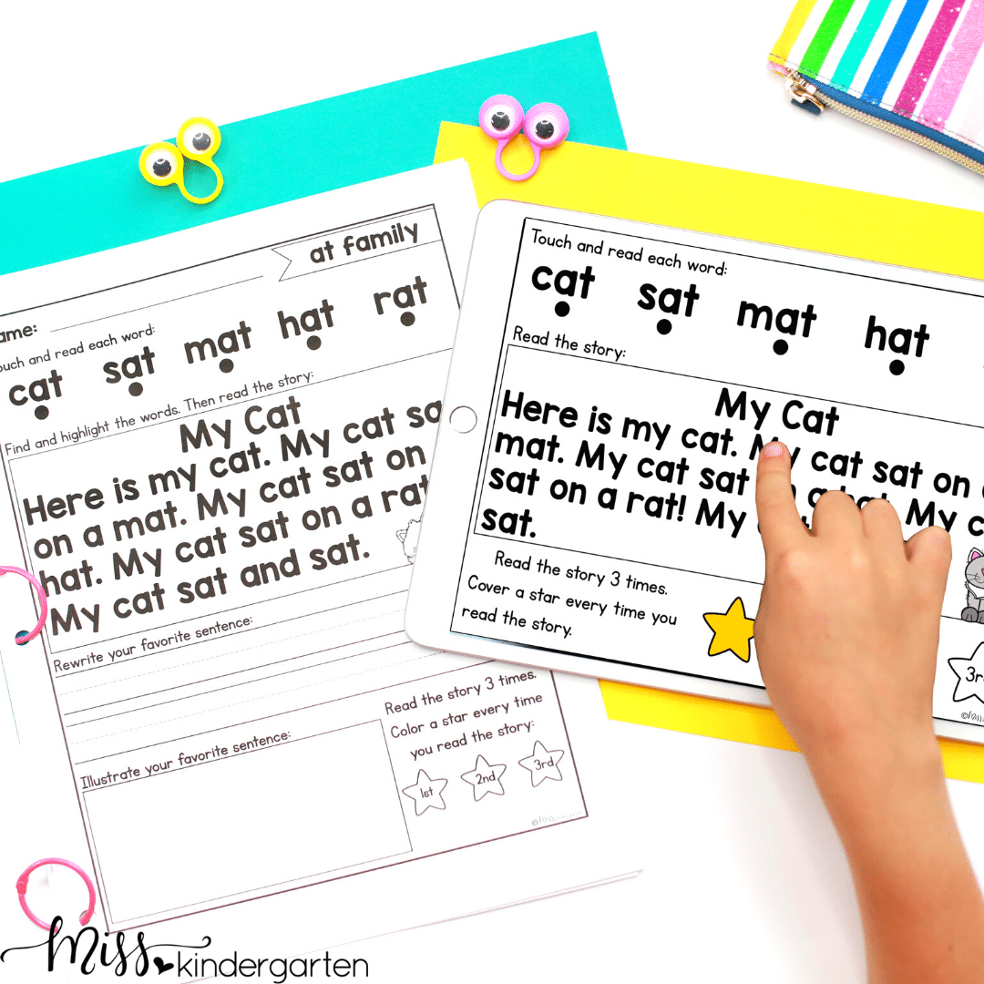 The Best Simple Sentences for Kindergarten - Miss Kindergarten