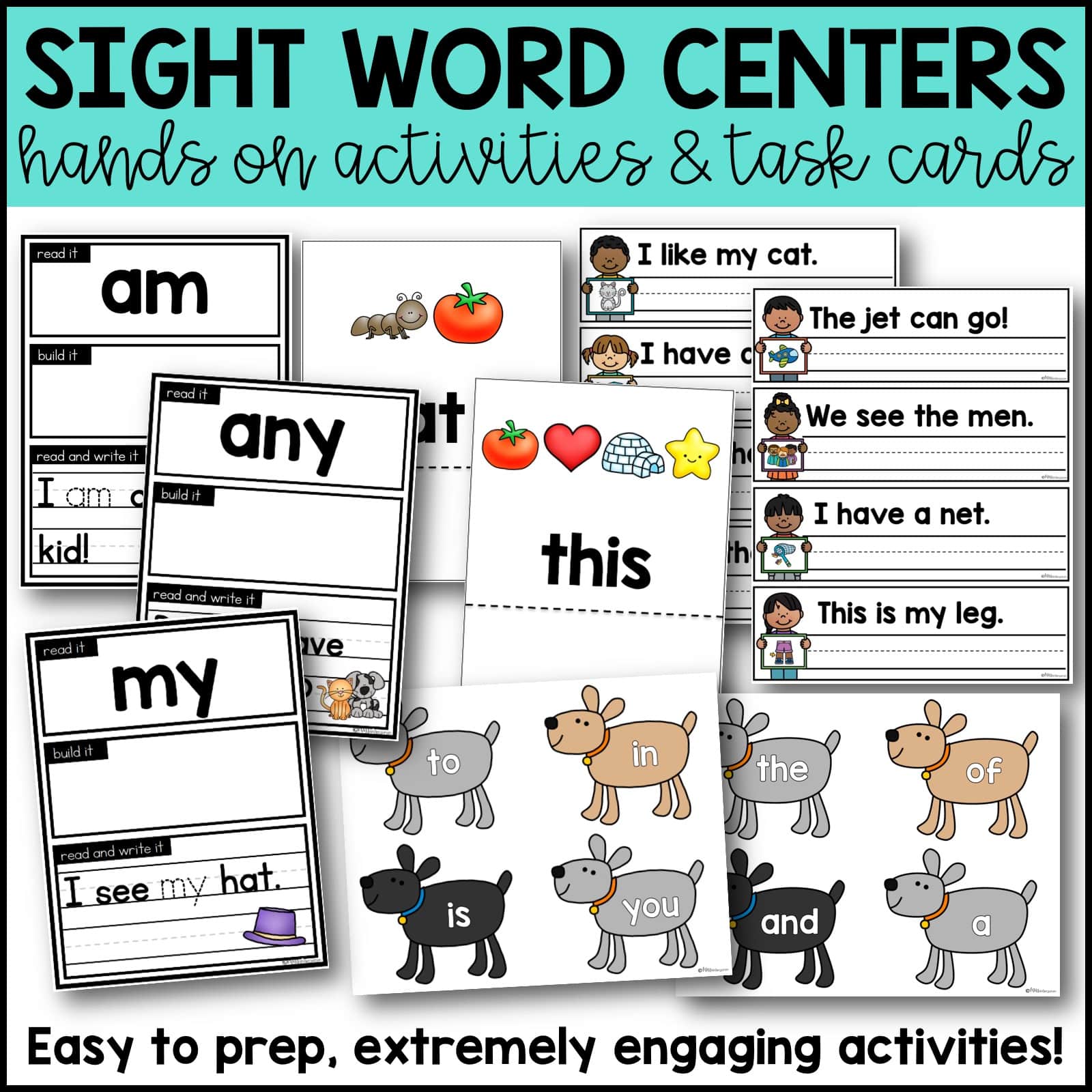 Kindergarten Sight Words Centers - Miss Kindergarten