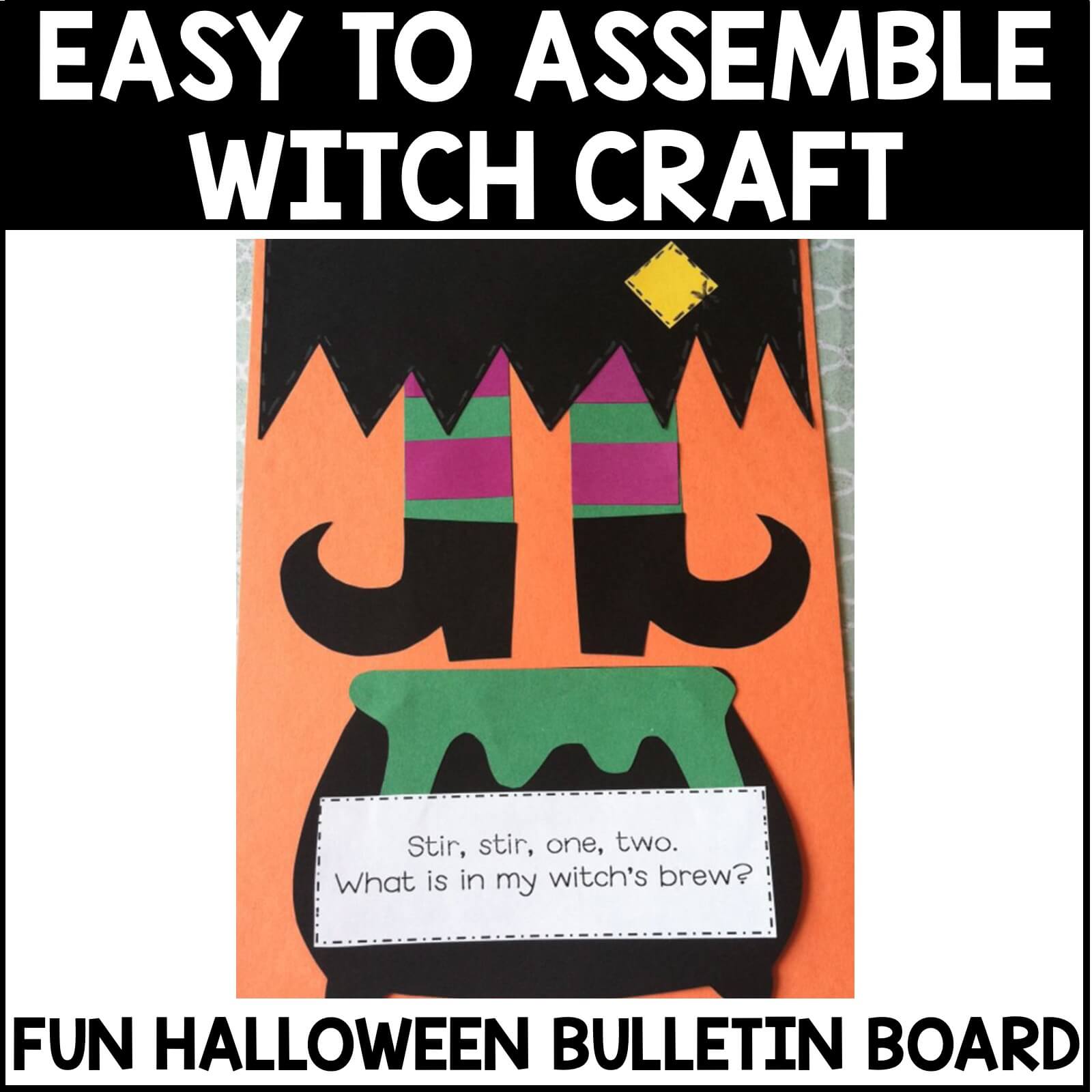 Halloween Craft Witch Legs Craft and Writing Templates Miss Kindergarten