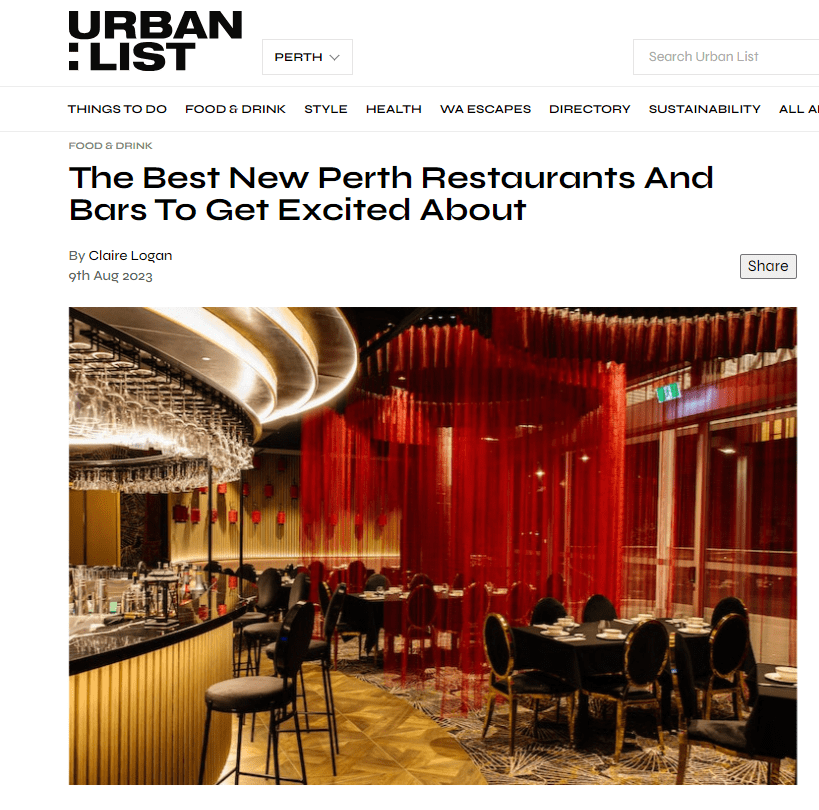 Miss Mi Perth's Best Newest Restaurant Asian Restaurant Perth