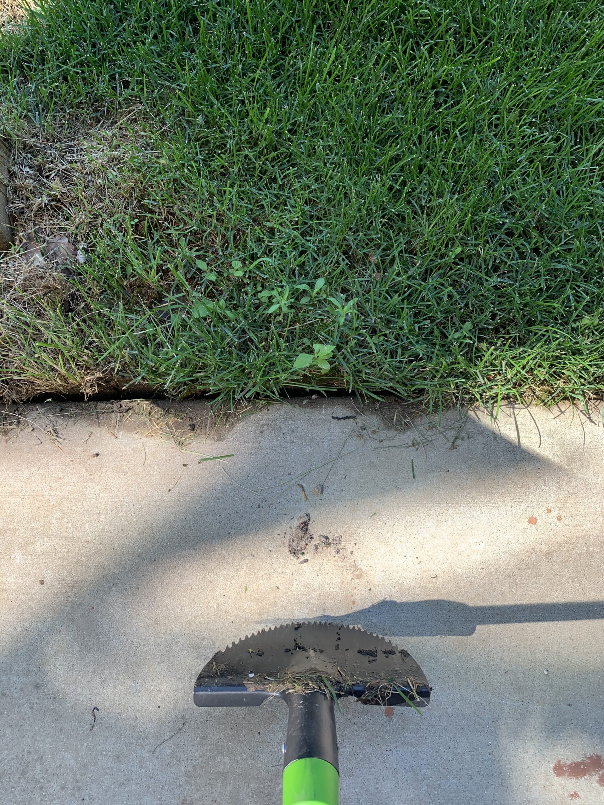 Edging & Painting the Concrete Patio Miss Mustard Seed